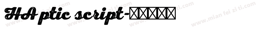 HAptic script字体转换